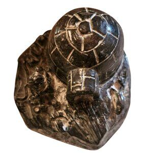 Handcrafted Wolf Originals Soapstone Igloo  Eskimo Sculpture